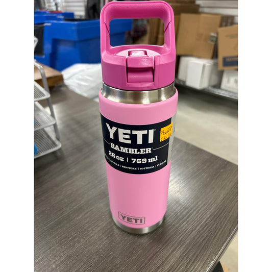 Yeti Rambler 769ml Water Bottle w/Straw Cap - Aspen Power Pink Wildflower