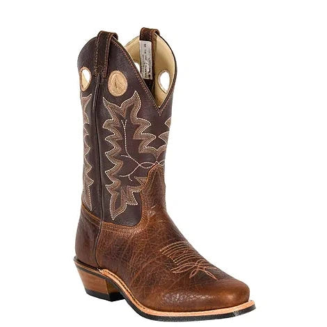 Brahma Men's Buckaroos & Bronc Western Boots - Mountain Maple/Barcelona Brown
