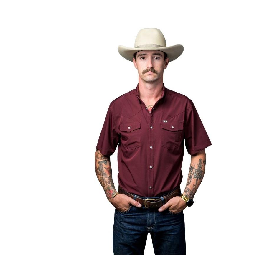 Ferrell Men's CORE Short Sleeve Snap Shirt - Assorted Colours