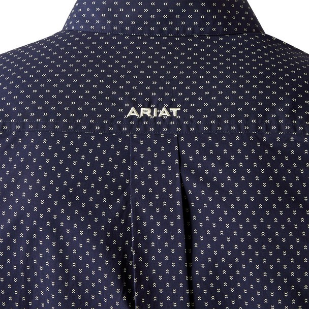 Ariat Men's Long Sleeve Carmine Classic Fit Shirt- Navy