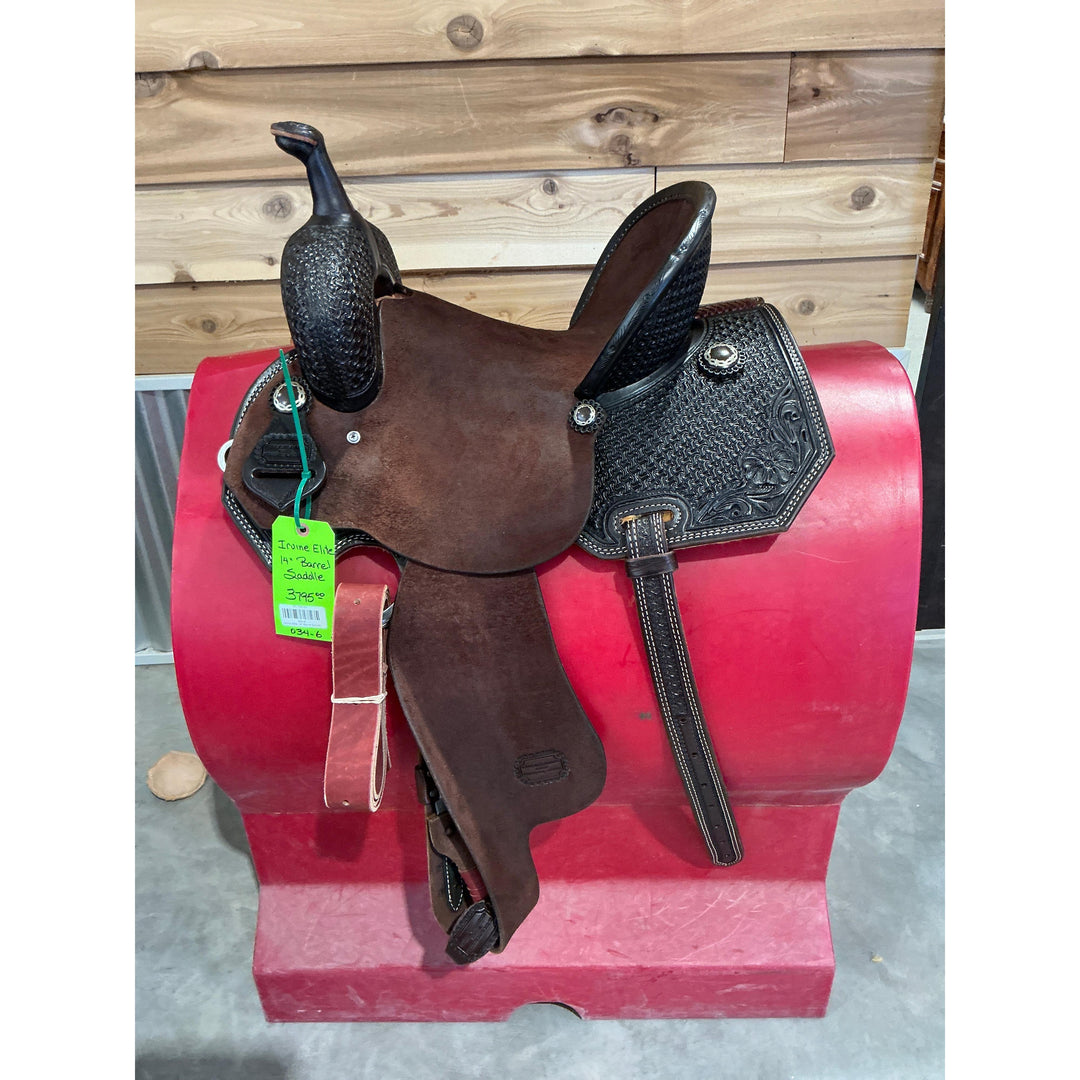 Irvine Elite 14" Barrel Saddle - Irvine Tack &amp; Western Wear