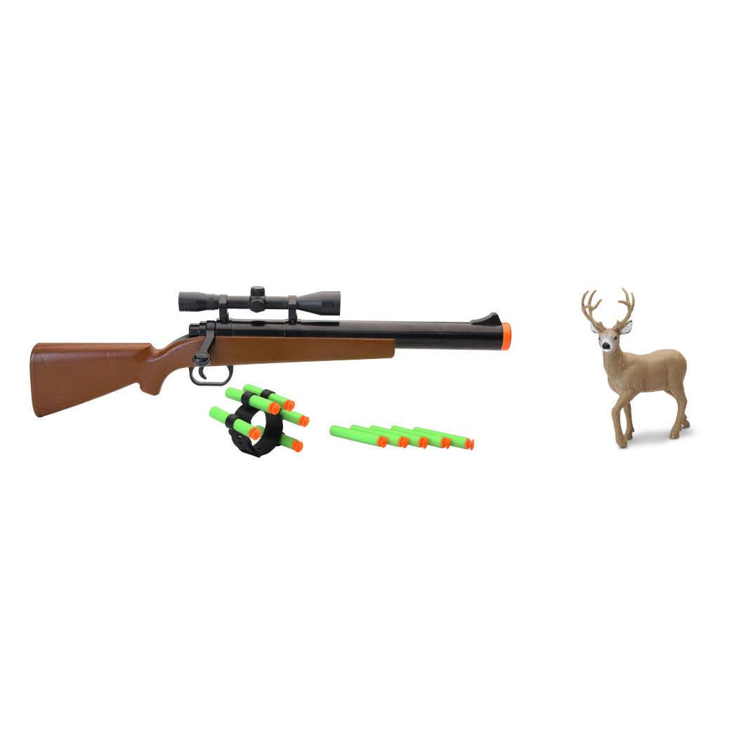 New Ray Toys Wildlife Hunter Foam Rife w/Wrist Band & Deer Set
