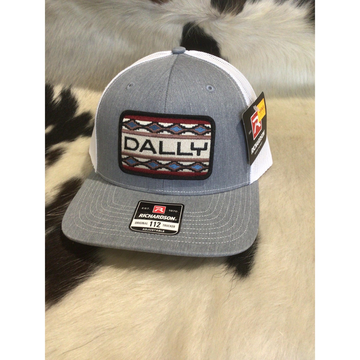 Dally Up Caps Dally Aztec Design  Embroidered Logo
