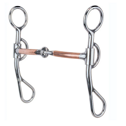 Reinsman Argentine Smooth Copper Snaffle Bit
