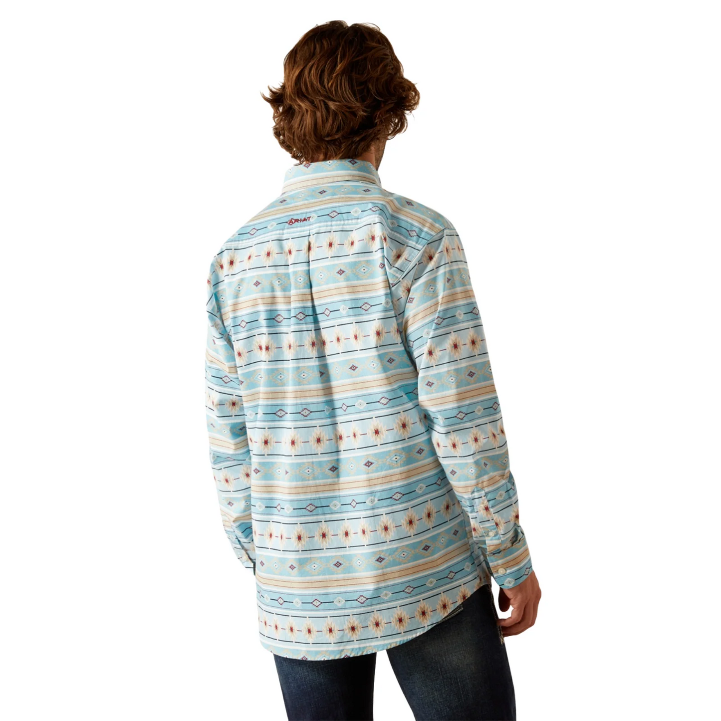 Ariat Men's Long Sleeve Gorman Classic Fit Shirt - Turquoise