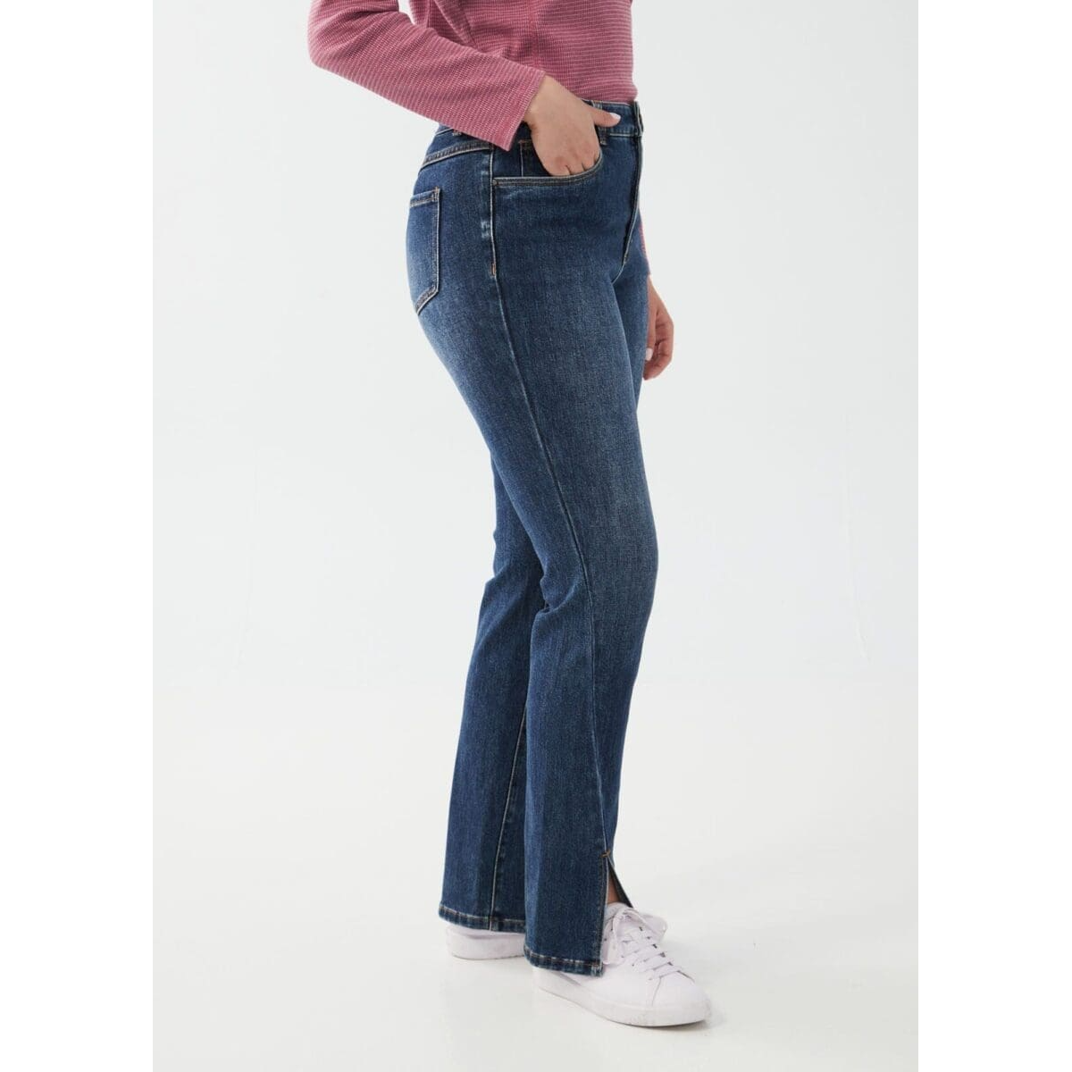 French Dressing Women's Suzanne Straight Leg Jeans - Dark Blue
