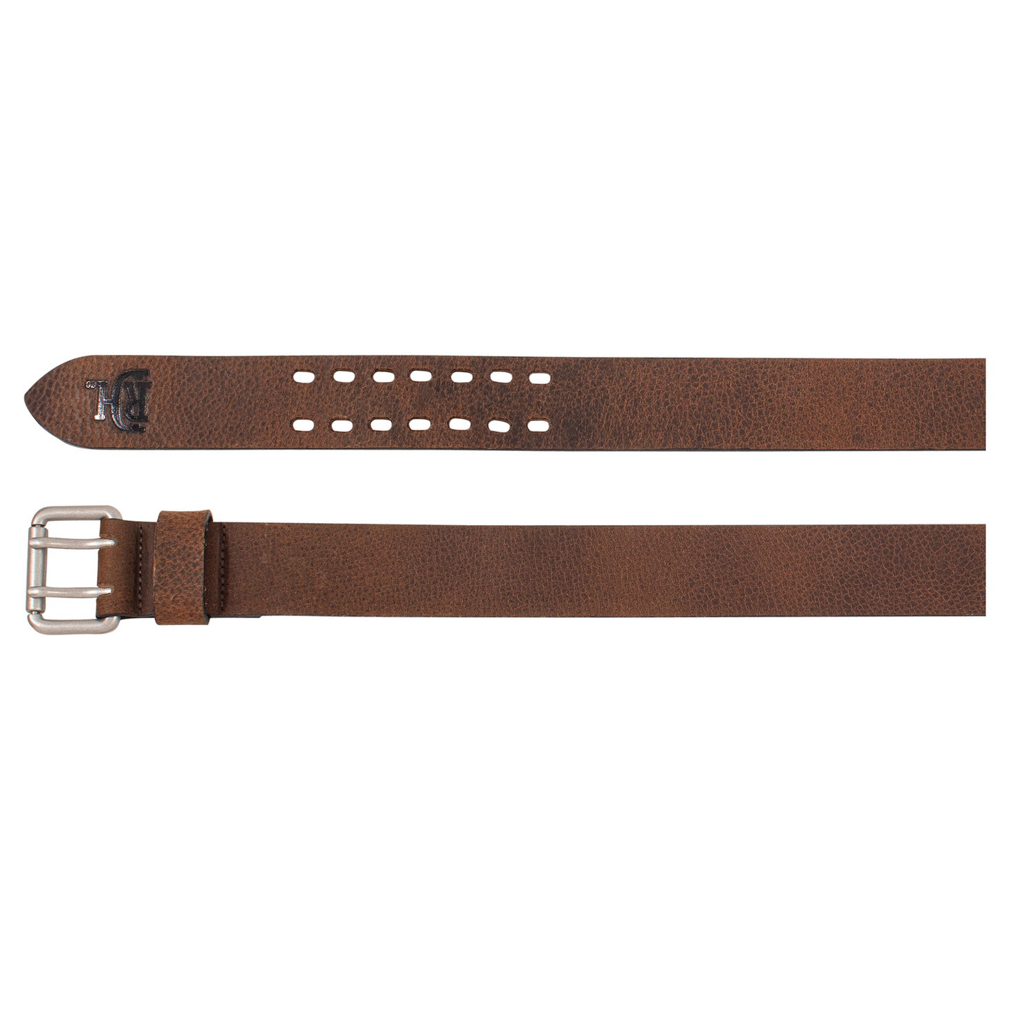 Red Dirt Hat Co Men's Genuine Leather Brown Belt with Natural Grain Texture