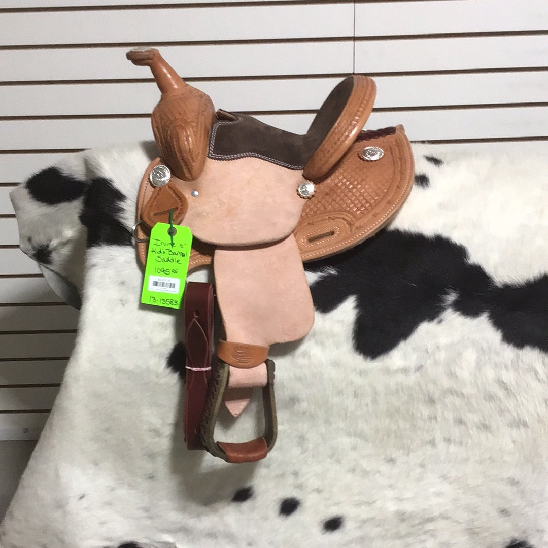 Irvine Kid's 10" Barrel  Saddle - 1/2 Basic Tooling