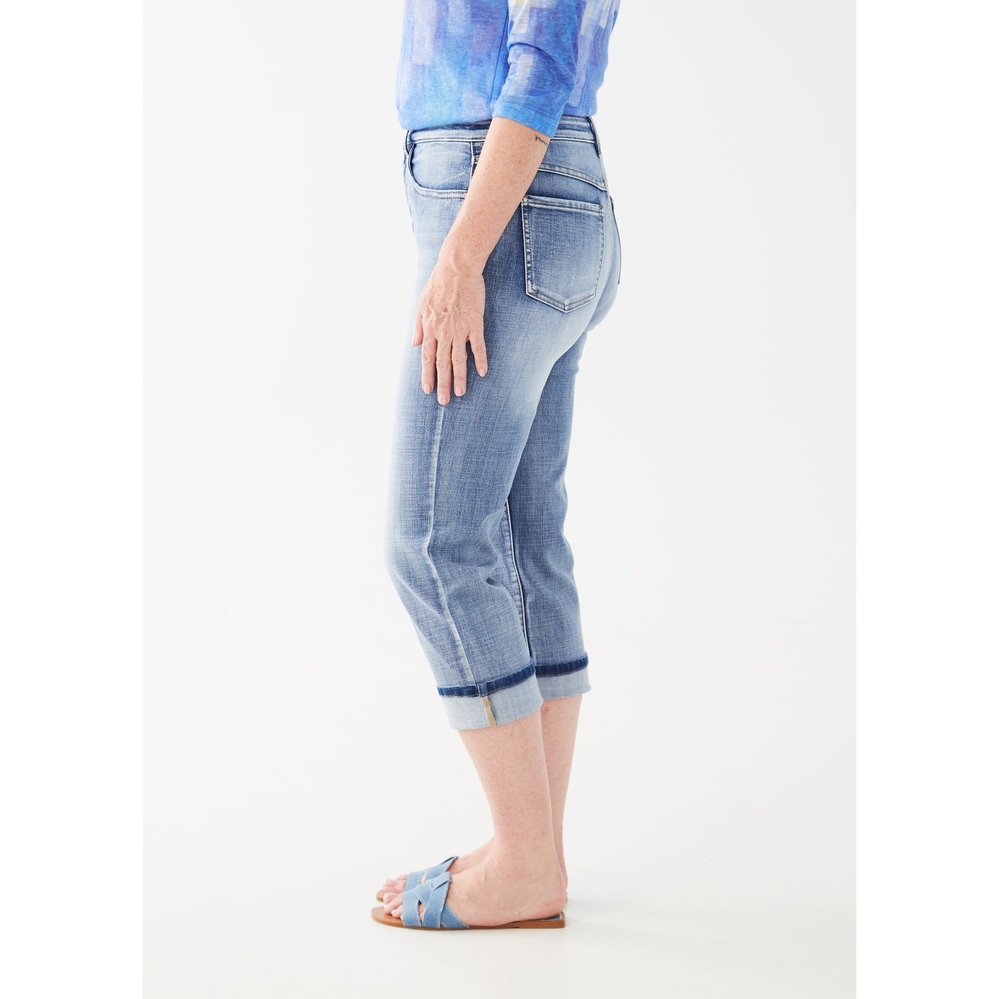 FDJ Women's Suzanne Denim Capris - Medium Vintage