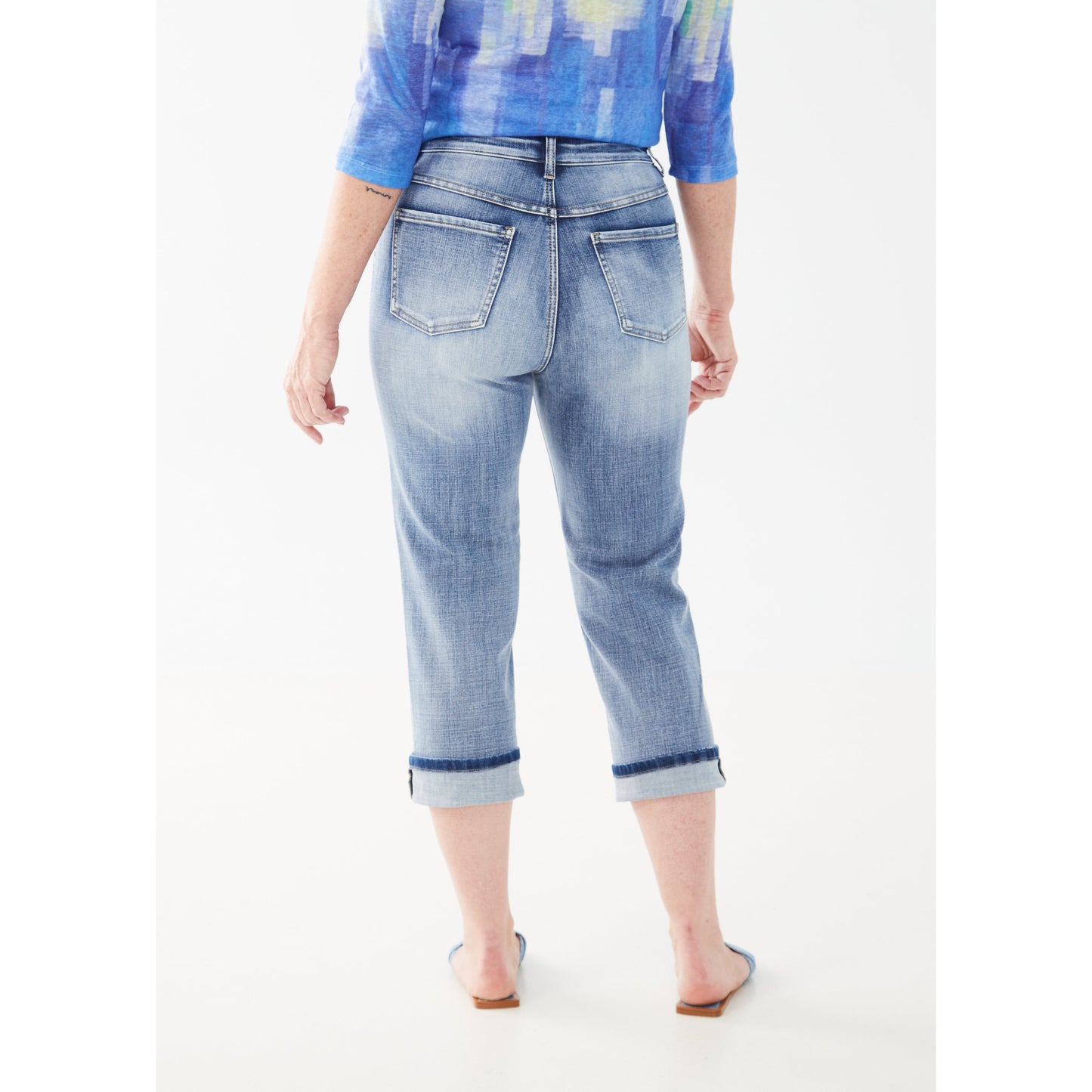 FDJ Women's Suzanne Denim Capris - Medium Vintage