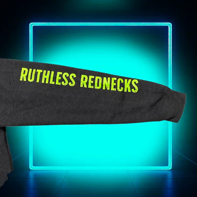 Ruthless Rednecks Icon Heavyweight Hoodie - Charcoal Lime