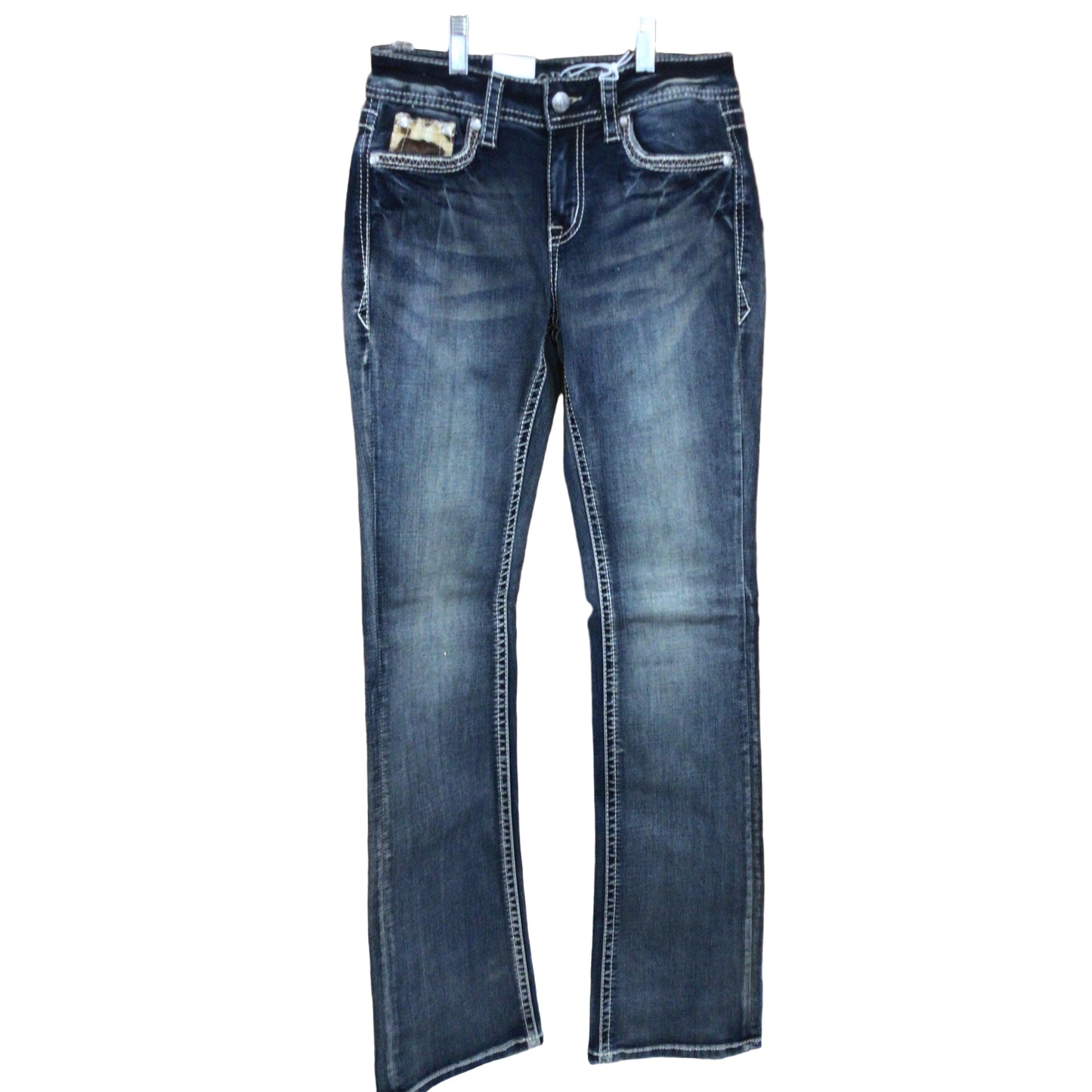 Grace in LA Women's Cowhide Detail Jeans