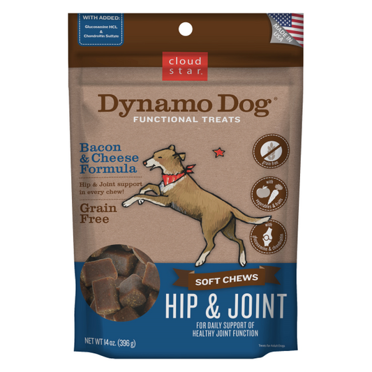 Cloud Star Dynamo Functional Soft Chews HipJoint Bacon Cheese 14oz
