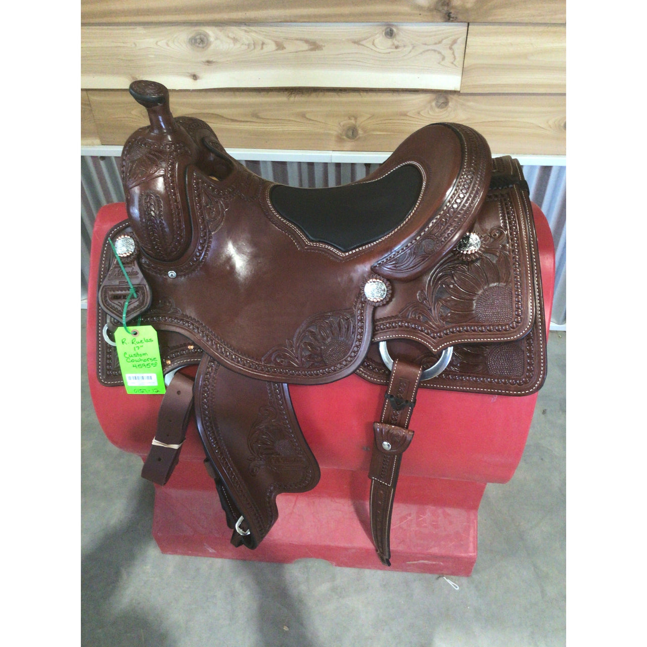 R. Ruelas 17" Custom Cowhorse Saddle