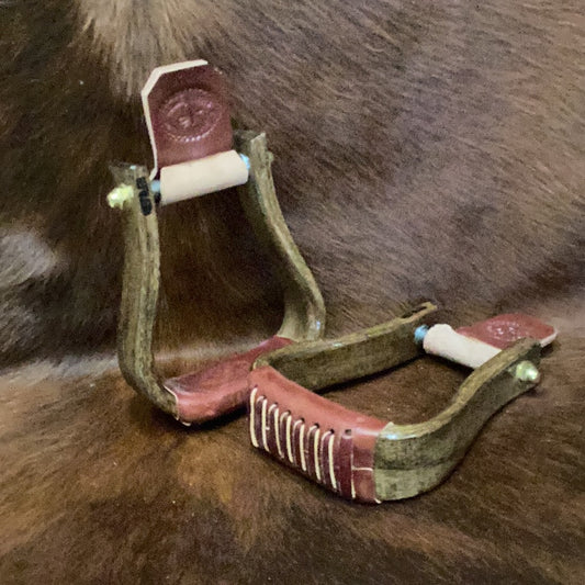 Nettles 2" Flatbottom Stirrups - Cocoa