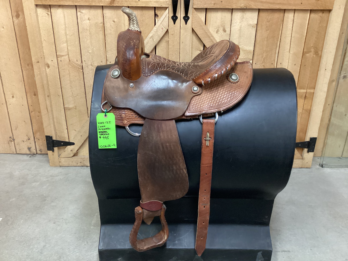 Used 13.5” Lynn McKenzi Barrel Saddle
