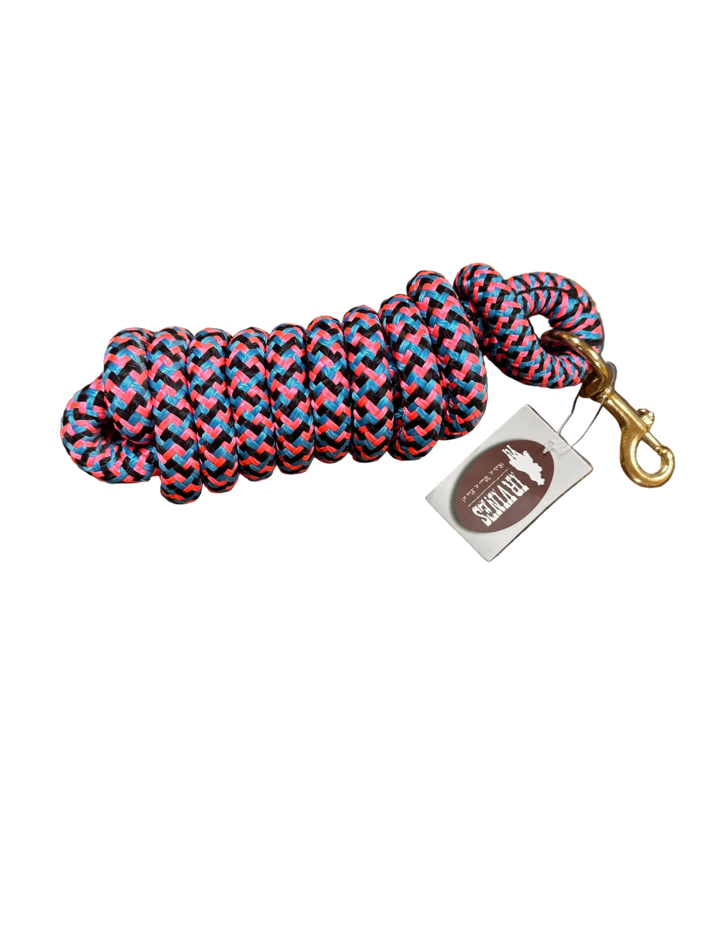 Irvine Cow Lead 9 ft 5/8" Lead w/Brass Plated Bolt Snap (Mixed Colours)