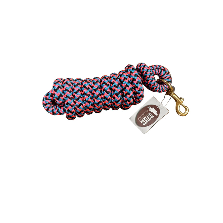 Irvine Cow Lead 9 ft 5/8" Lead w/Brass Plated Bolt Snap (Mixed Colours)