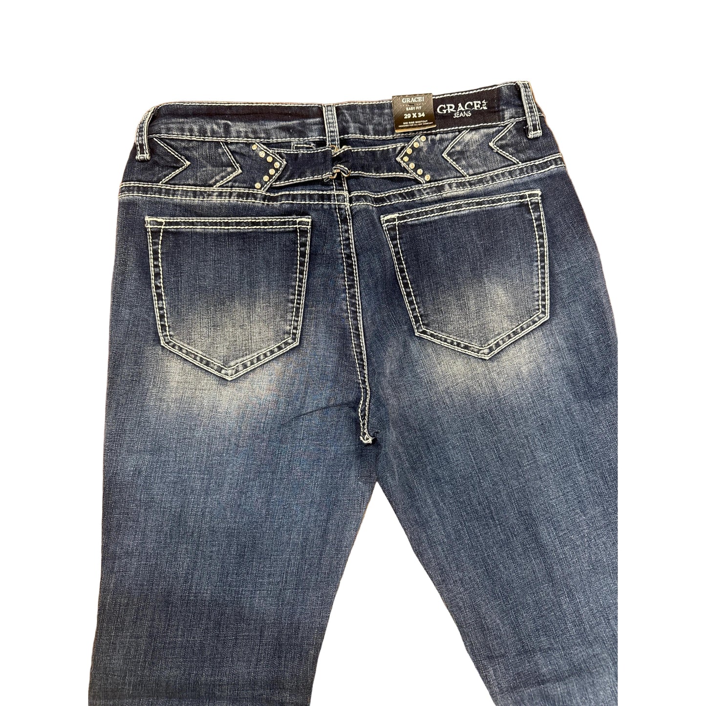 Grace in LA Women's Back Buckle/Rhinestone