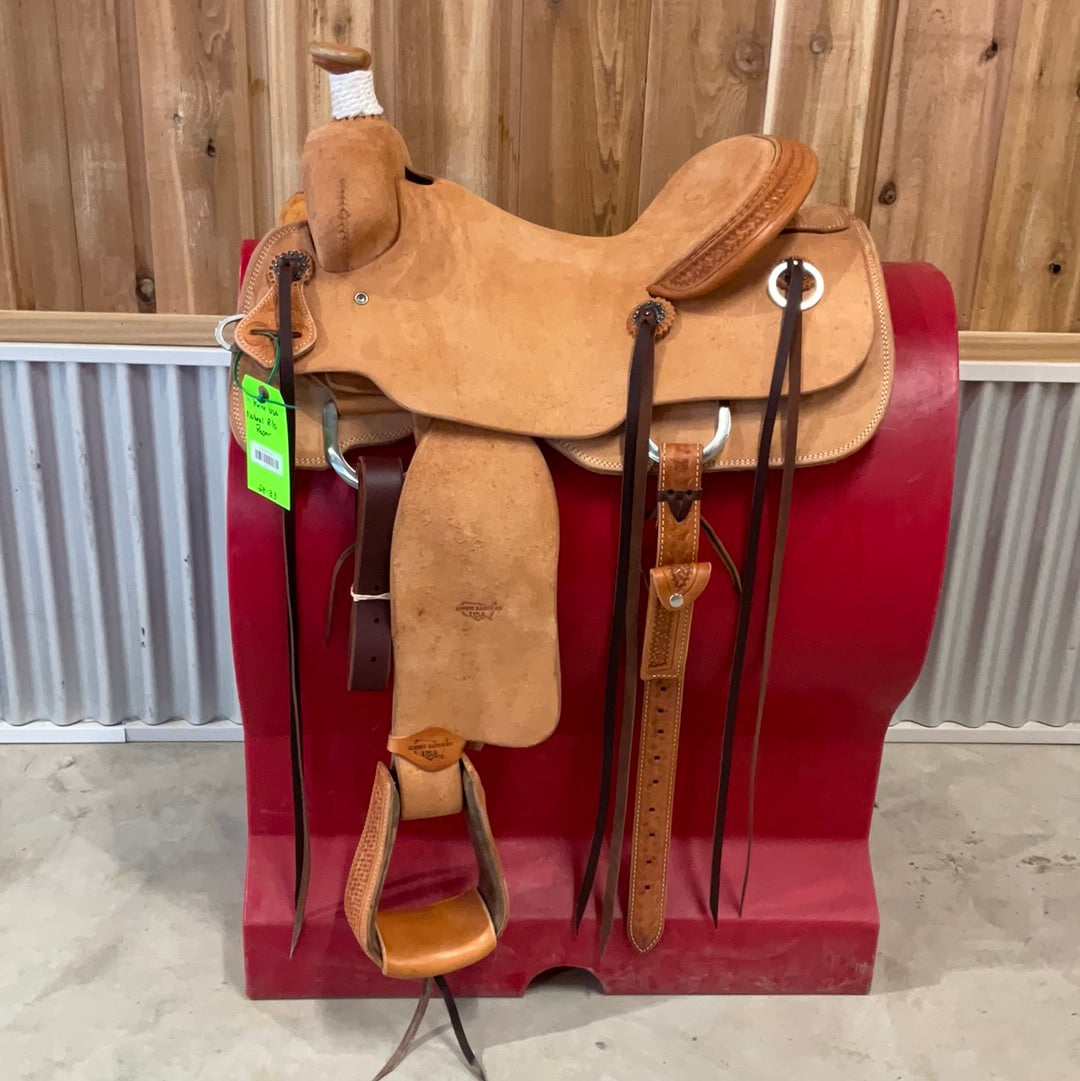 Irvine USA 16"  Natural R/O Roping Saddle