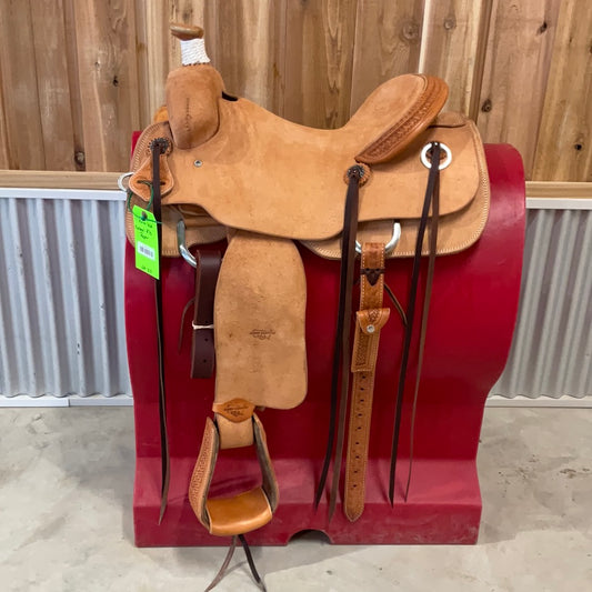 Irvine USA 16"  Natural R/O Roping Saddle