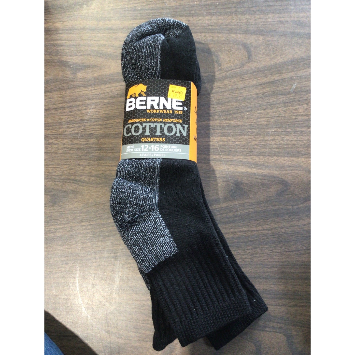 Berne Men's Quarter Socks - Assorted Colours - Irvine Tack & Western Wear