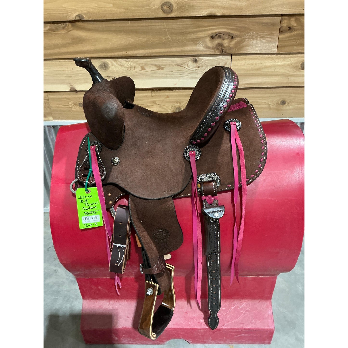 Irvine 13.5" Barrel Saddle-Chocolate - Irvine Tack & Western Wear