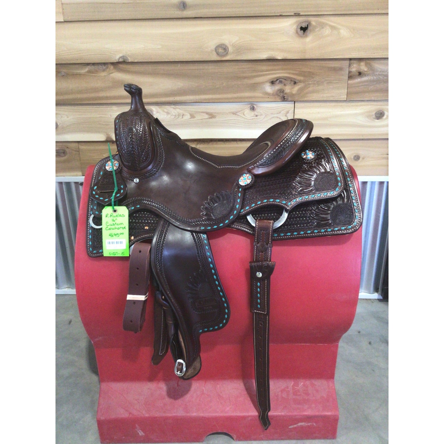 R. Ruelas 16" Custom Cowhorse Saddle