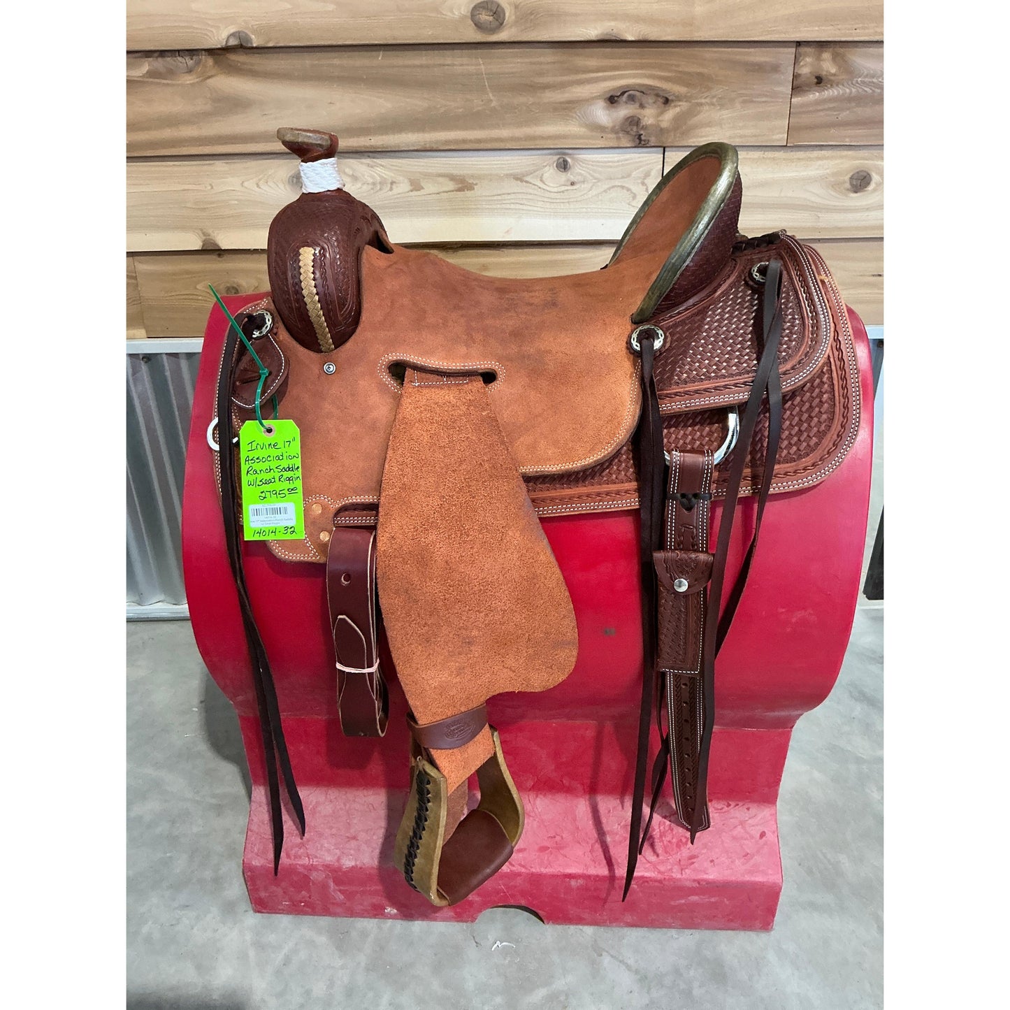 Irvine 17" Association Ranch Saddle w/ Seat Riggin