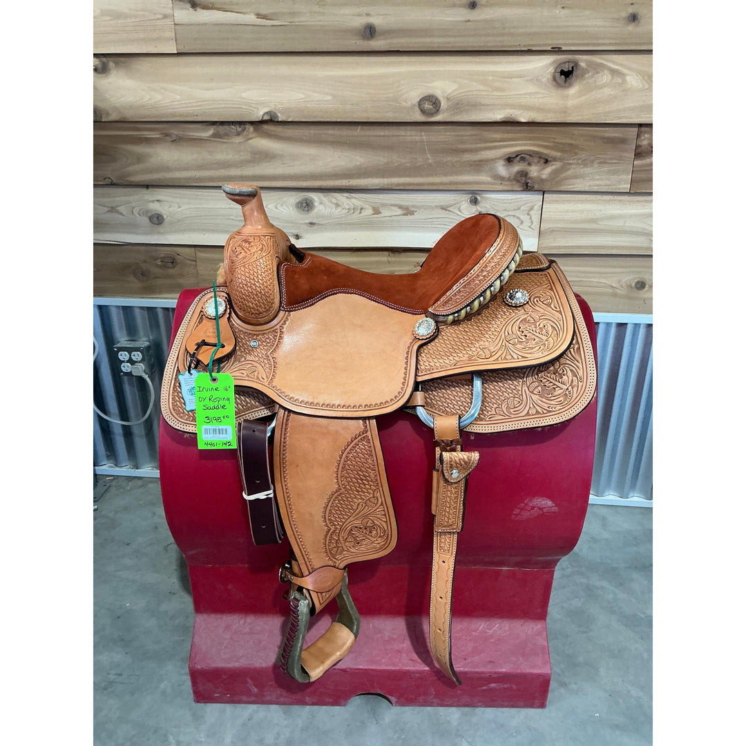 Irvine 16" OY Roping Saddle - Irvine Tack &amp; Western Wear