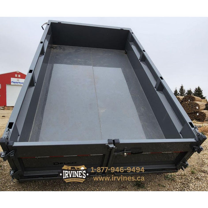**RENTAL**  2026 Delco Dump Trailer - Grey