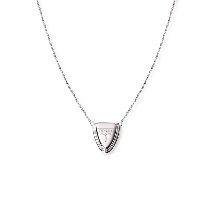 Austin Round Toe Necklace- Silver