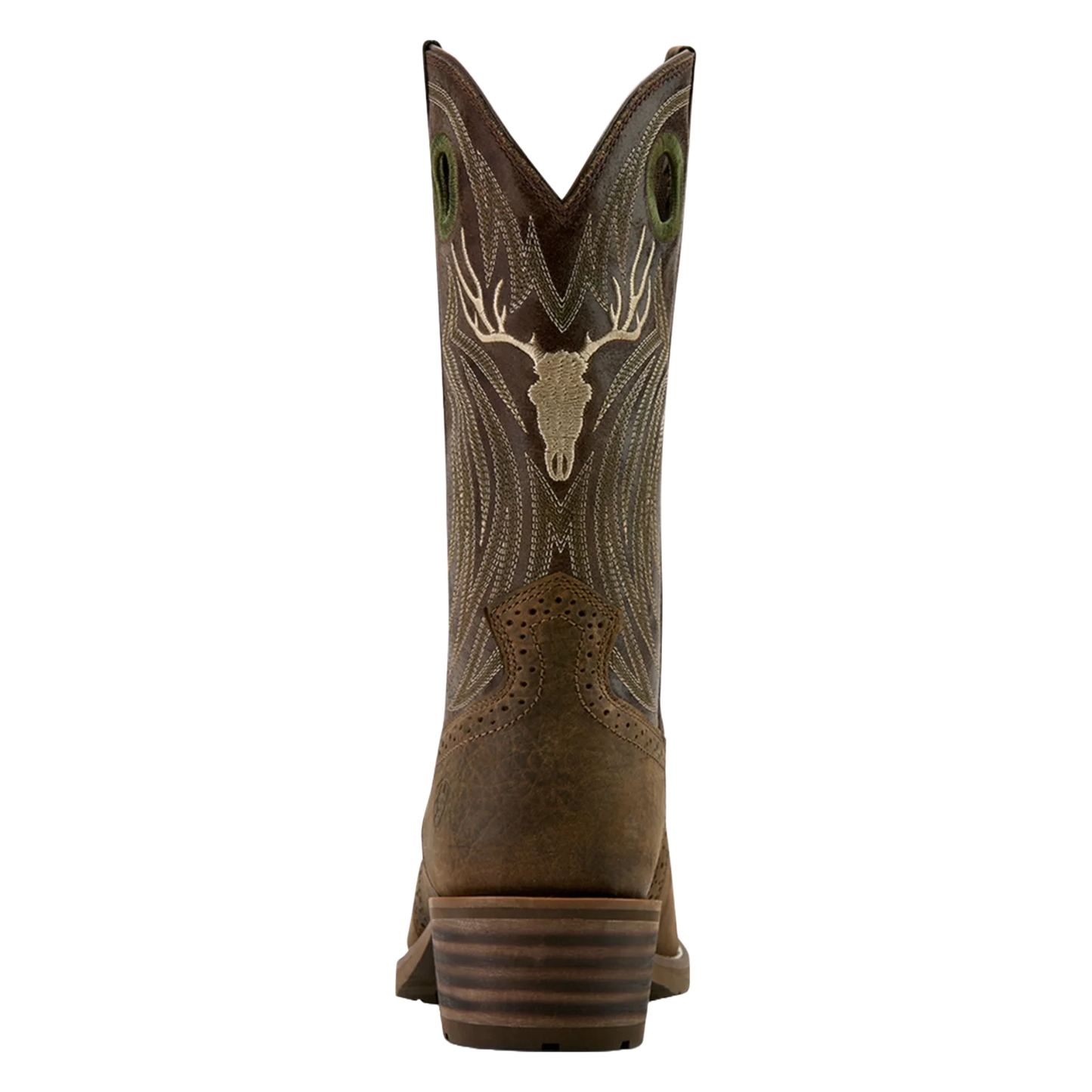 Ariat Men's Hybrid Roughstock Antler Cowboy Boot- Taupe