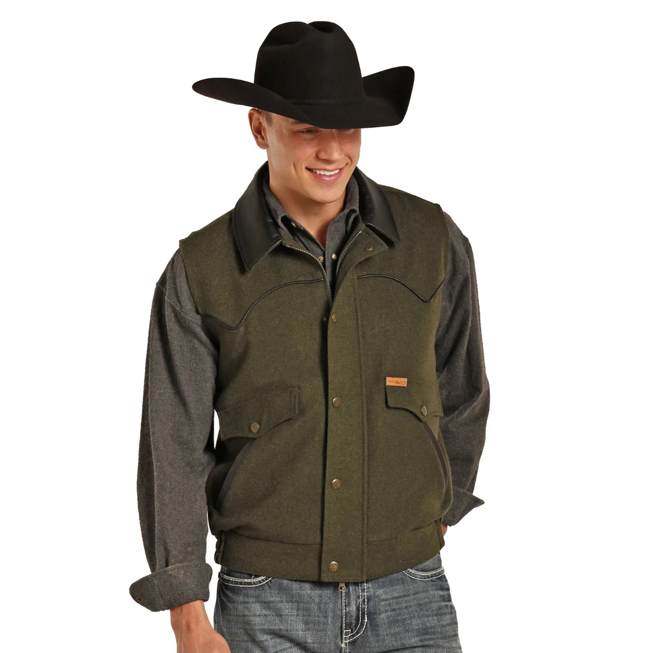 Powder River Men's Tall Heather Holbrook Vest - Assorted Colours