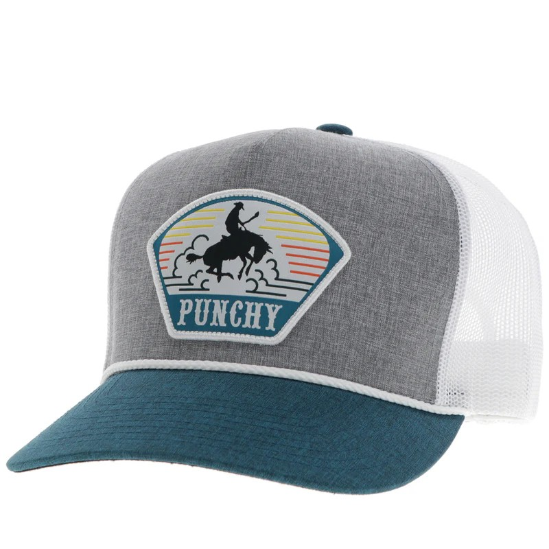 Hooey Punchy Trucker Cap - Grey/White