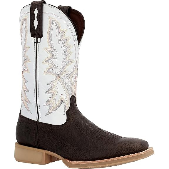 **Durango Men's Oth 12" Western Boot Chocolate Brown/White