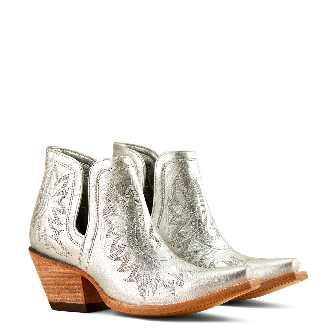 Ariat Women's Dixon Western Bootie - Silver Shine