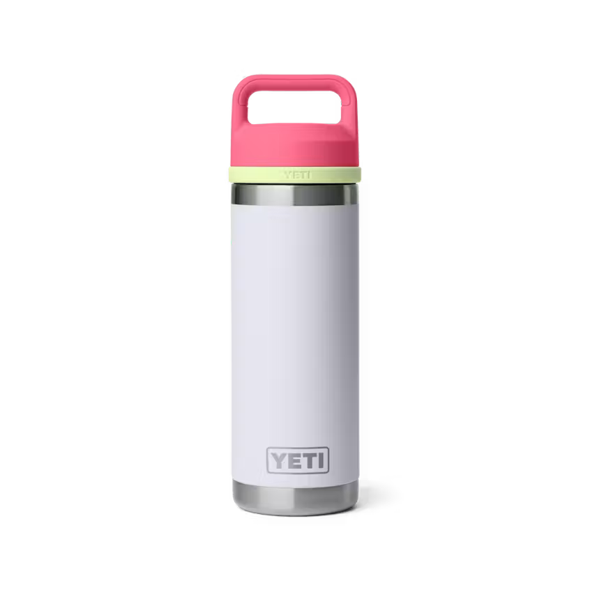 YETI Rambler 532 mL Bottle with Chug Cap - Mist/Pink/Grasshopper