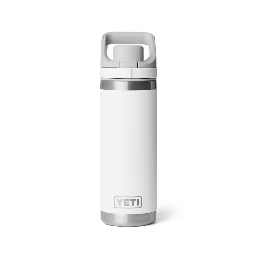 Yeti Rambler® 532mL Water Bottle w/Flip Chug Cap - White
