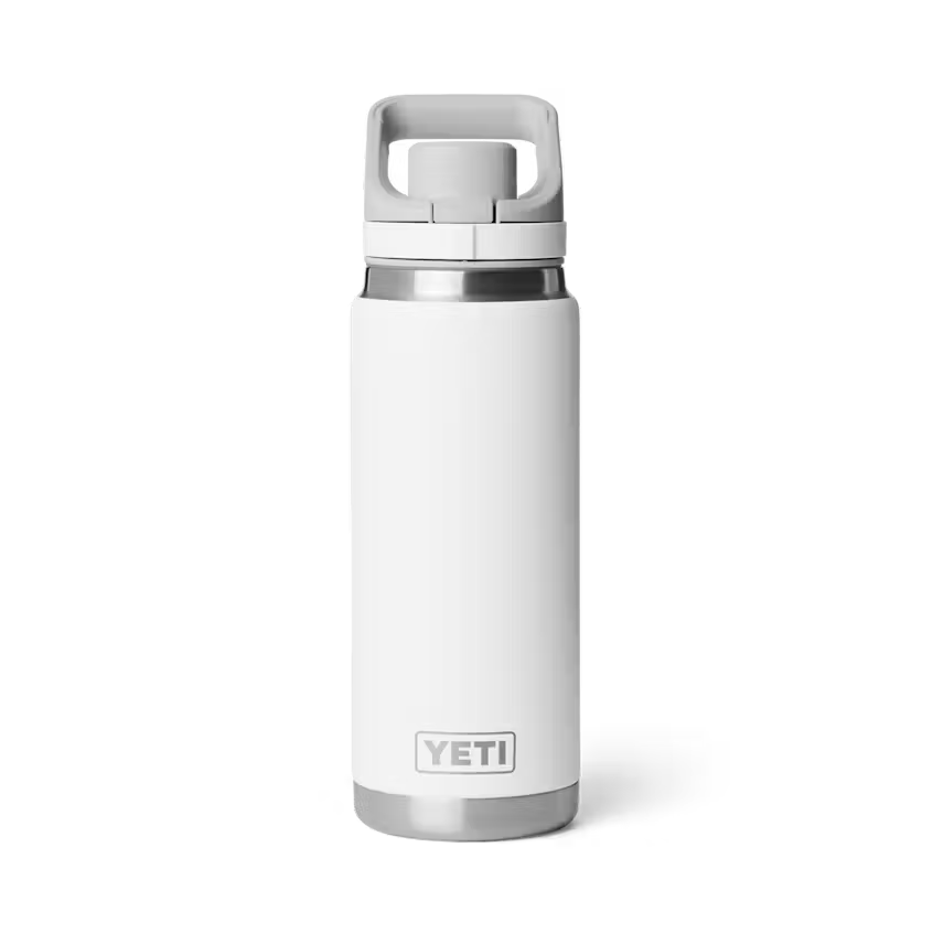 Yeti Rambler 769ml Water Bottle w/Flip Chug Cap - White