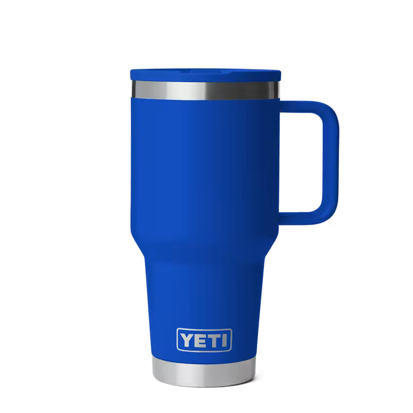 Yeti Rambler® 887mL Travel Mug w Colour Matched Straw Lid - Royal Blue
