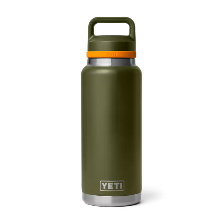 YETI Rambler 1 L Bottle with Chug Cap - Olive/King Crab Orange