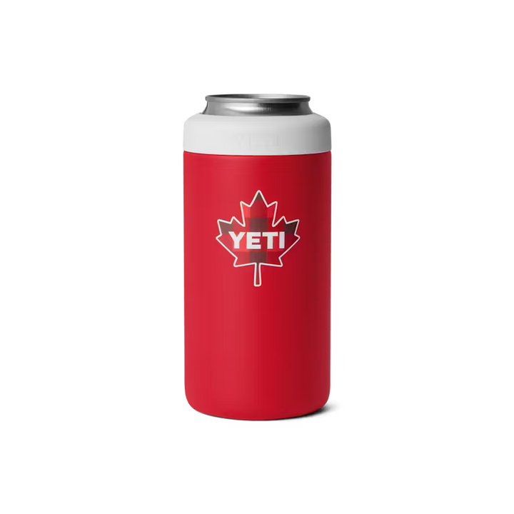YETI Rambler 473 mL Colster Tall Can Insulator - Red/White Can Badge