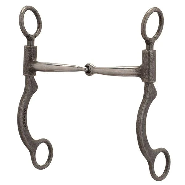 Weaver Pro Series Short 6-1/2" Cheek Horse Bit, Buffed Black
