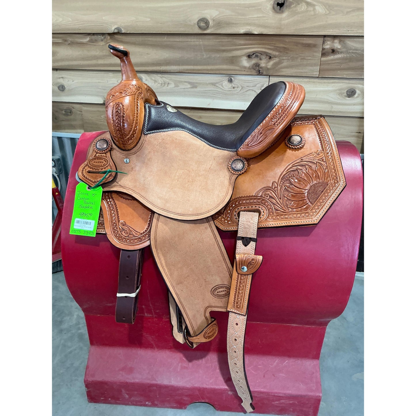 Irvine Custom 15"  Barrel Saddle 3343