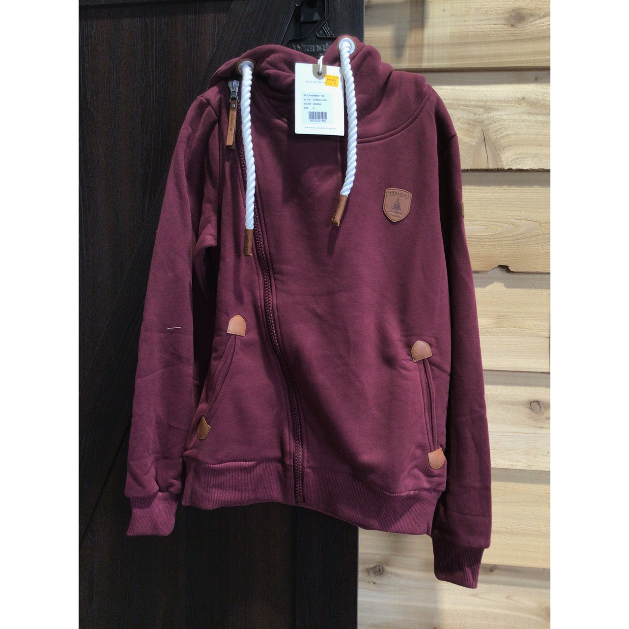 Wanakome Women's Asymmetric Full Zip Hoodie
