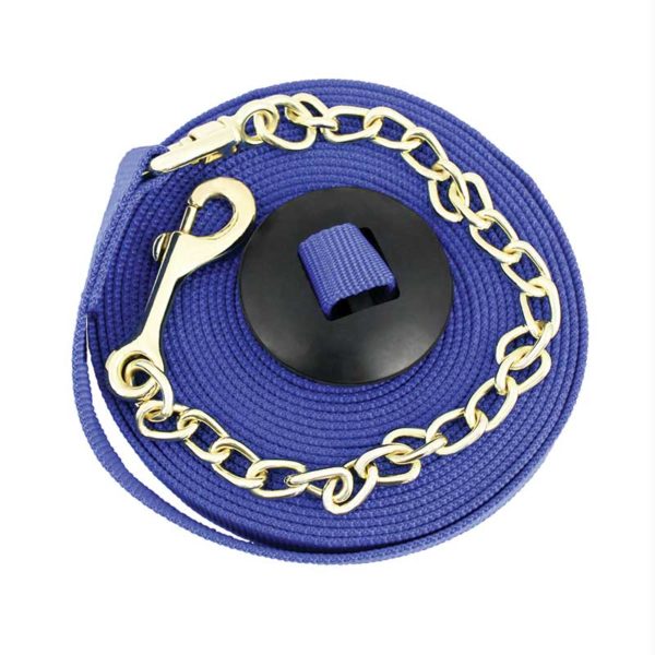 25' Lunge Line w/Rubber Stopper - Black