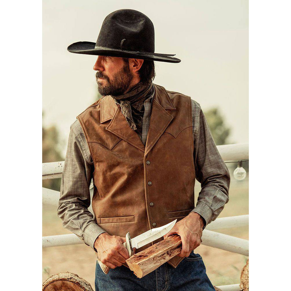 Schaefer Men's Bowie Leather Vest