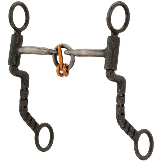 Ken McNabb Buffed Sweet Iron 3 Piece LIfesaver Mouth Bit- Black