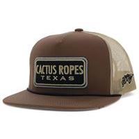 Hooey Cactus Ropes Trucker Cap-Brown/Tan